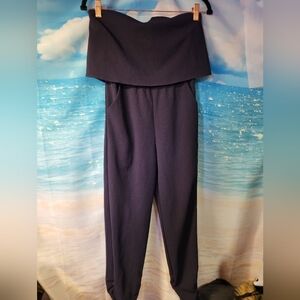 Love Ady‎ Women's Dark Navy Blue Strapless Jumpsuit Size XS